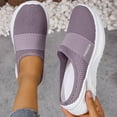 thumbnail image 2 of Puntoco Mules for Women Summer Slip On Closed Toe Shoes Breathable Lightweight Clogs Mesh Slippers Walking Shoes Backless Sneakers Purple 9.5(43), 2 of 4