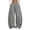 Gray, variant on Vixolx Womens Wide Leg Sweatpants Decorative Drawstring Elastic Waist Baggy Barrel Pants with Pockets Casual Solid Color Trousers