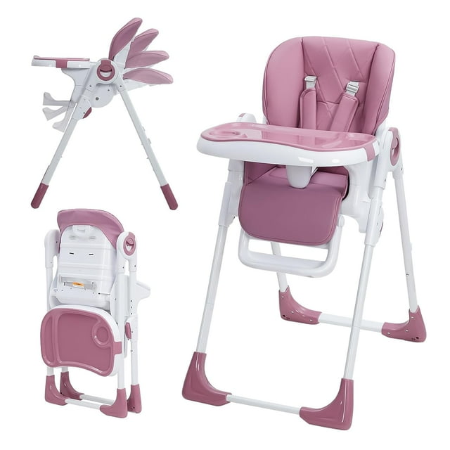ChaoLink Silla alta para bebé, silla multifuncional para infantes con altura y reclinación ajustable, silla plegable para bebés y niños pequeños
