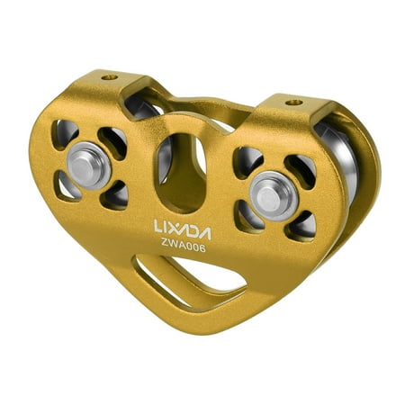 Work Trolley - Lixada 30kN Cable Trolley Pulley with Ball Bearing Rock Climbing Caving Aloft Work Rescue