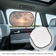 thumbnail image 3 of KUIFORTI 2 Pcs Car Window Shade for Baby Window Shades for Car Truck Sedan Van, Beach Palm Tree Cling Automotive Interior Sun Protection from UV and Sun Glare, 3 of 8