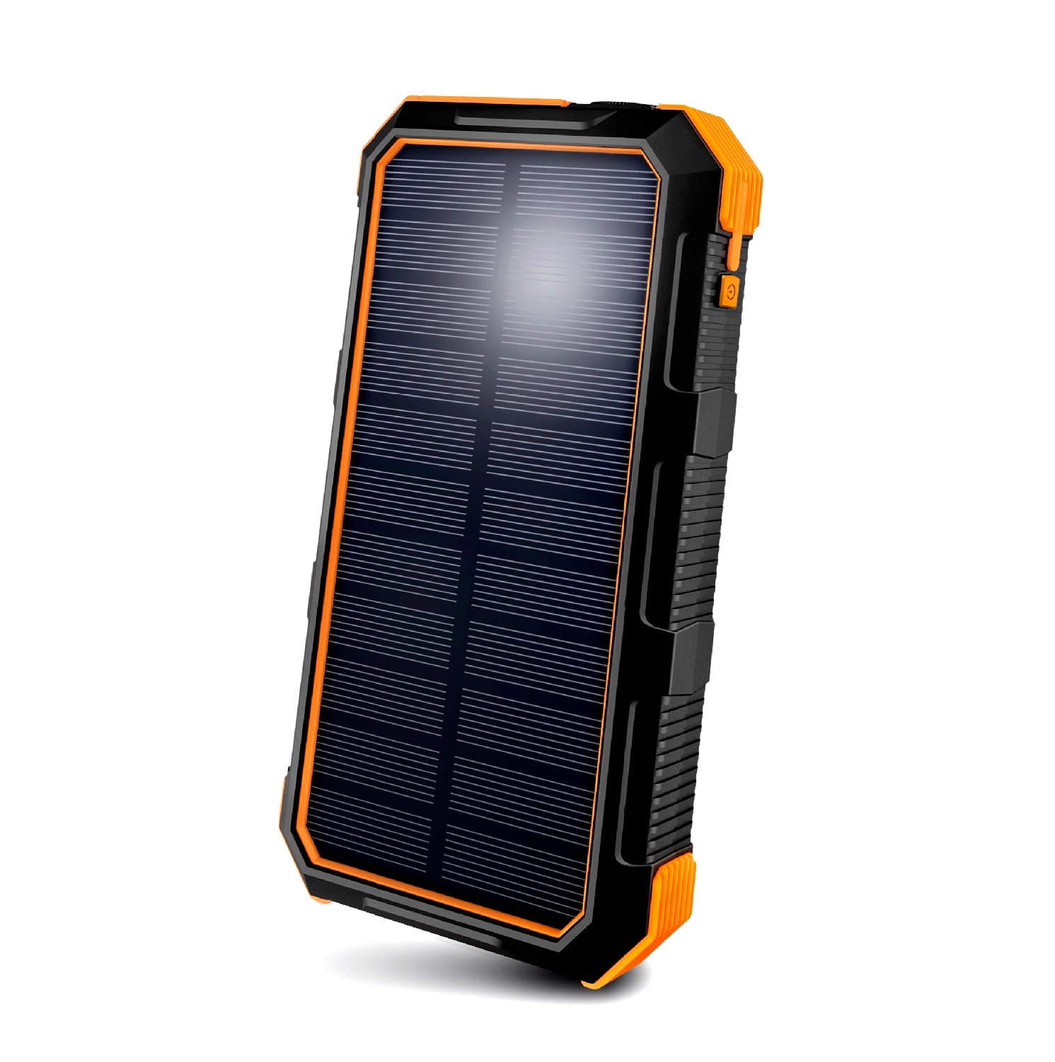 Solar Power Bank,Portable 24000mAh Solar Chargers High Capacity Solar Panel Cellphone Chargers Waterproof/Shockproof/Dustproof Solar External Battery Dual USB Backup with Strong LED Lights for IPhone,Android and More USB Devices