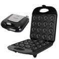 thumbnail image 2 of Mini máquina para hacer donas para niños, máquina para hacer donas con doble calentamiento, apta para 16 donas pequeñas, 1400 W, perfecta para desayunos, bocadillos y postres, 2 of 8