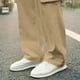 thumbnail image 5 of Pantalones largos de verano para hombre, casuales, de moda, de color sólido, con cordón y cintura elástica., 5 of 6