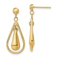 thumbnail image 5 of 14K Yellow Gold Polished Dangle Post Earrings, 5 of 7