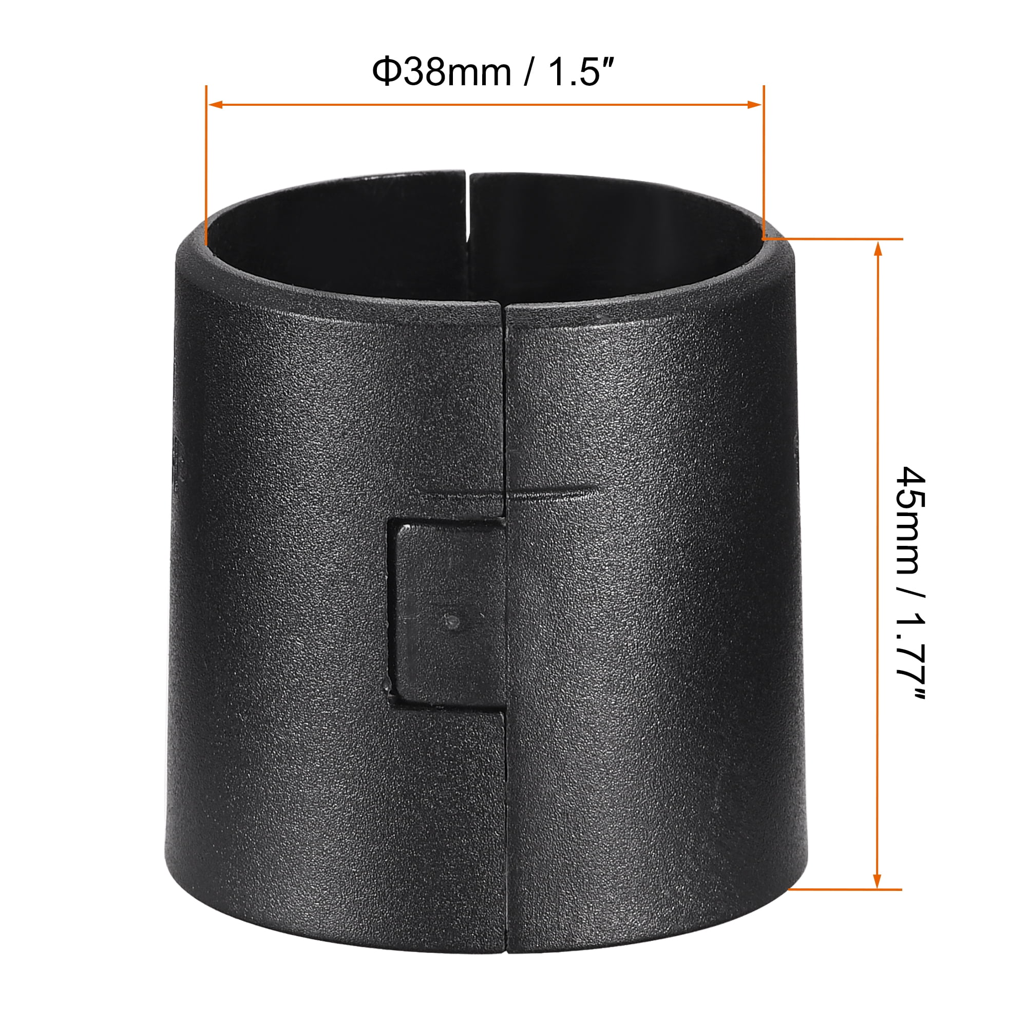 Unique Bargains Wire Shelf Clips Wire Shelving Lock Clips Plastic Black 38mm