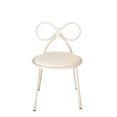 thumbnail image 2 of CSP Set Of 1 Metal Kids Bow Chair With White Vinyl Seat Cushion, 2 of 2