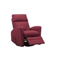 thumbnail image 2 of Topline Home Furnishings Red Swivel Glider Recliner, 2 of 2