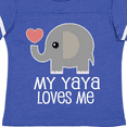 thumbnail image 4 of Inktastic My Yaya Loves Me Grandchild Boys or Girls Toddler T-Shirt, 4 of 5