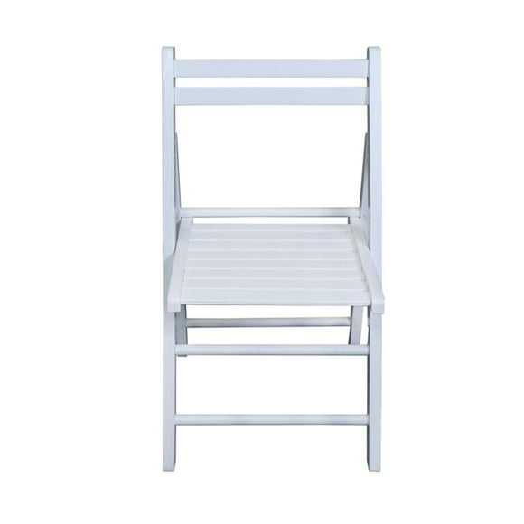 Casual Home 703-01 Casual Home Wooden Folding Chairs Set, White - 2 Piece