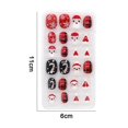 thumbnail image 2 of Uñas Navideñas Rojas Uñas Postizas Uñas Compatibles Con Niñas, 2 of 5