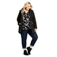 thumbnail image 5 of Avenue Women's Plus Size Hooded Fleece Jacket, 5 of 5