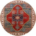 thumbnail image 1 of Ahgly Company Indoor Round Mid-Century Modern Red Oriental Area Rugs, 3' Round, 1 of 6
