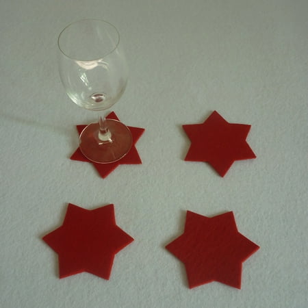 

Kitchen and Dining 4Pc Christmas Home insulation Non-Slip Six-Point Star Placemat Cup Mat on Clearance