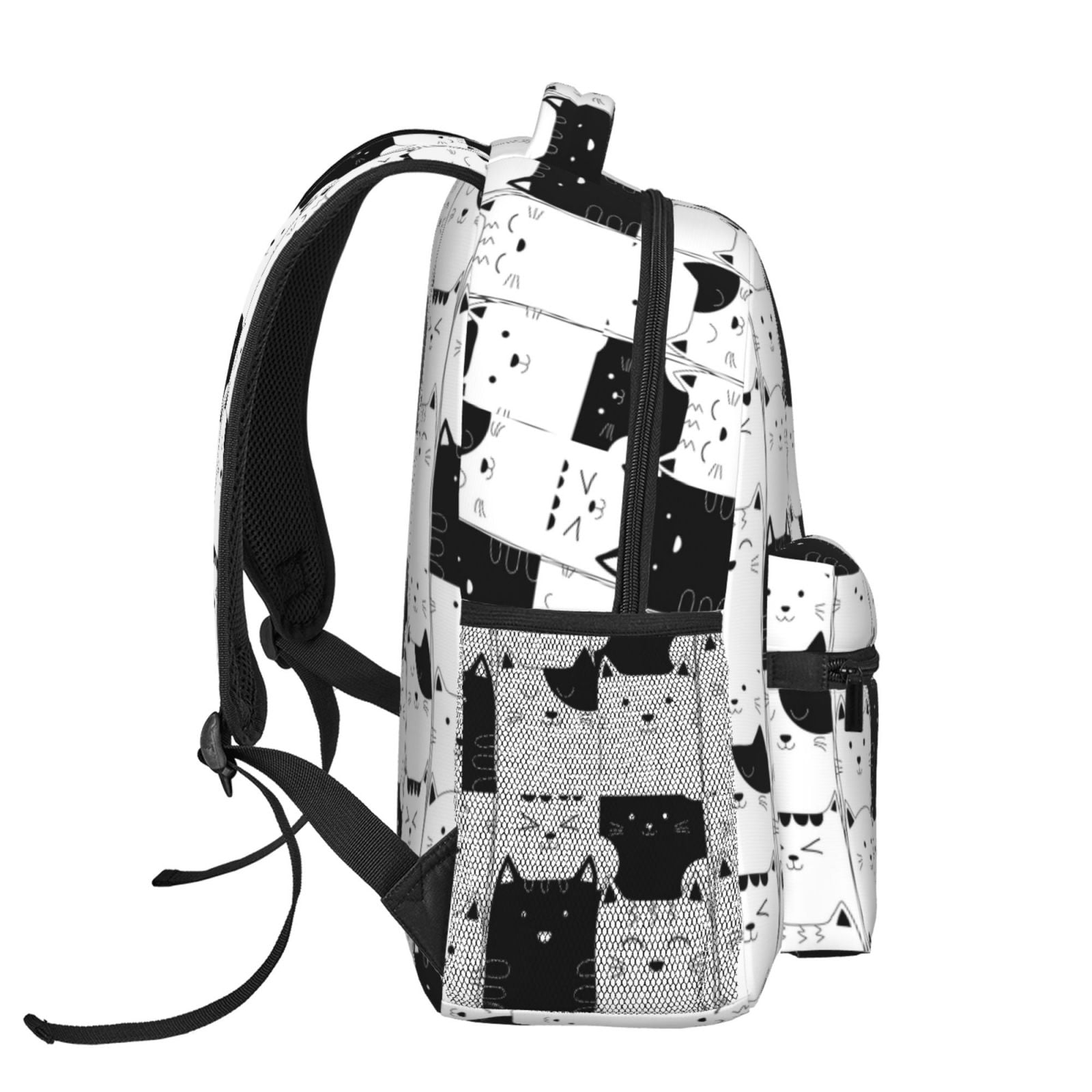 Xecao Doodle Cute Cat Backpack, a stylish and functional choice for both men and women, is the perfect basic bookbag for college, work, or travel