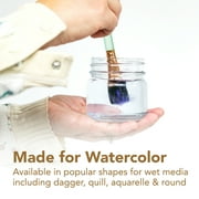 Princeton Brush Neptune Synthetic Squirrel Watercolor Brush, Round, 6