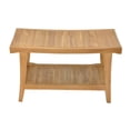 thumbnail image 3 of Grade-A Teak Wood Milan Shower Seat 30" Outdoor Patio Stool Bench, 3 of 4