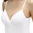 thumbnail image 4 of Besolor Womens Summer Camisole Padded Spaghetti Strap Basic Tee Shirt Casual Sleeveless V Neck Layering Tops, 4 of 4