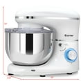 thumbnail image 2 of Costway Batteur sur Socle Électrique 6 Vitesses 6.3Qt 660W Bol en Acier Inoxydable à Tête Inclinable, 2 of 10