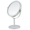 Woman Cosmetic Make Up Hairdressing Desk Dual Side Magnify Stand Mirror