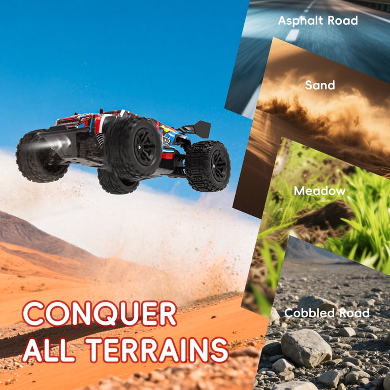 JoyStone RC Car for Kids 2.4GHz Red Monster Truck photo 4