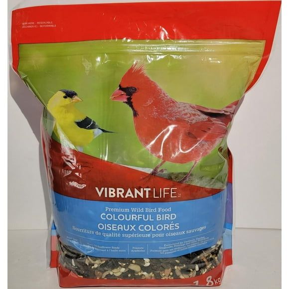 Vibrant Life Colourful Bird, Premium Wild Bird Food, 1.8KG
