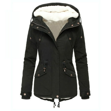 

ASEIDFNSA Scrub Sweater for Women And Plain Women Women Plus Size Winter Overcoat Women S Jacket Thick Outwear Plush Lined Hooded Coat Warm Trench Women S Coat