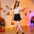 thumbnail image 2 of Halloween Socks Women Print Polyester Halloween Stockings, Long Socks for Cosplay and Parties 1 Pair C, 2 of 4