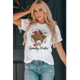 thumbnail image 2 of ABPHQTO Camiseta blanca con estampado Spooky Heifer Halloween Vibe para mujer, 2 of 5