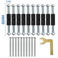 thumbnail image 1 of pitrice Cassette Screws Support Rod wall mount Kit Kits adjustable repair device Rust Resistant Repair Device for Wall Switch 86 White, 1 of 9