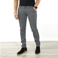 thumbnail image 2 of Kureaily Male Casual Business Solid Slim Pants Zipper Fly Pocket Cropped Pencil Pant Trousers, 2 of 5