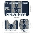 thumbnail image 3 of Football Cowboys Shower Curtain Bathroom Sets Toilet Lid Rug, Bath Mat And Contour Mat, Shower Curtain 4Pcs, 3 of 6
