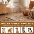 thumbnail image 2 of Qiyester Acrylic Dog House Clear Pet Nest Kennel Kitten Crate Lockable Breathable for Most Small Dogs Cats Pets, 2 of 9