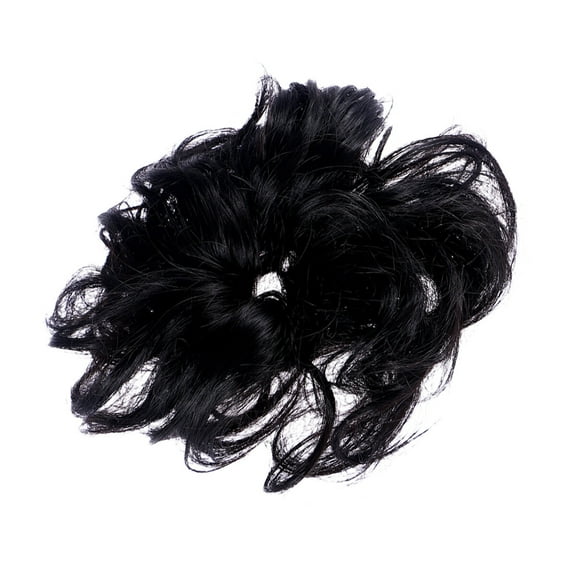 Barrettes Wigs with Bangs Bun Hairpiece Wavy Extension Hairpieces Girls Clips Ponytail Miss