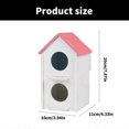 thumbnail image 3 of Hummingbird Cage Shelter Stand Bird Nest Cage Outdoor Nest Box Bird House 2 Tiers Nest for Outdoor Garden Pink, 3 of 5