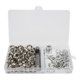 thumbnail image 5 of 100 Sets Grommets color plata resistente al desgaste DIY producción robusta estructura ojal herramienta para la ropa shoes10mm, 5 of 8