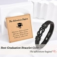 thumbnail image 3 of 2025 Graduation Gifts for Him Boys Men, College High School Senior Masters Degree PHD 8th Grade Graduation Bracelet Decorations Gifts for Grandson Son Nephew Brother, 3 of 6