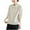 Beige, variant on ShomPort Women Casual Cropped Jackets Lightweight Cotton Linen Loose Outerwear Collared Pocket Coat