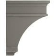 thumbnail image 2 of Ekena Millwork 6"W x 4"D x 9"H Arts and Crafts Wood Vintage Decor Corbel, Pebble Grey, 2 of 6