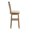 thumbnail image 2 of Weston Home Sheena Slat Back Bar Height Wood Swivel Stool, Oak, 2 of 5