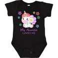 thumbnail image 3 of Inktastic My Auntie Loves Me- cute unicorn Boys or Girls Baby Bodysuit, 3 of 5