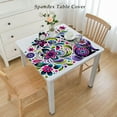 thumbnail image 2 of nygtbtfer Pastel Egg and Vinyl Flannel Backed Tablecloth - Egg Floral Print Vinyl Tablecloth with Flannel Backing, 2 of 7