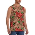 thumbnail image 2 of Balery Rose Mix Leopard 1 Camisetas sin mangas para hombre, absorbe la humedad y protege contra el mal olor.-Medium, 2 of 7