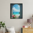 thumbnail image 4 of Paint By Numbers Kit for Adults Beginner - Ocean View Through Open Window DIY Canvas Painting Kits for Adults, Frameless Paint By Number for Adults for Home Wall Decor 16x20 Inch, 4 of 7