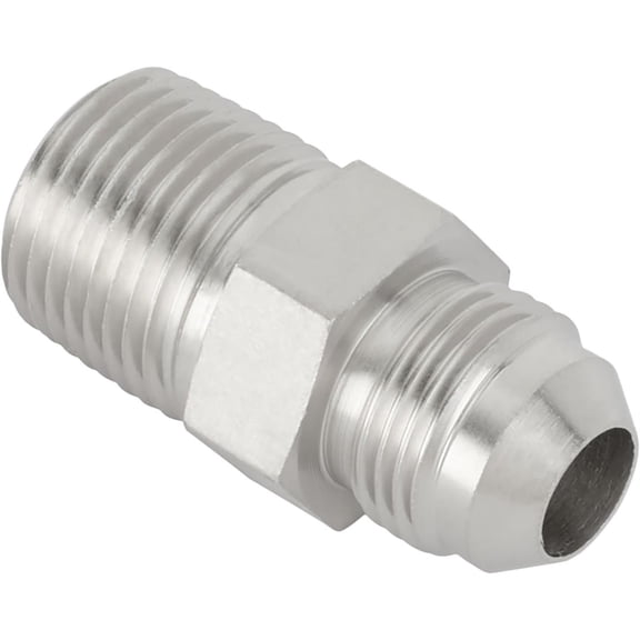 Nickel Straight to Aluminum Pipe Adapter Fitting -8 AN to 1/2 Inch NPT