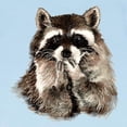 thumbnail image 3 of CafePress - Cute Humorous Watercolor Raccoon Blowing A Kiss In - Infant T-Shirt, 3 of 4