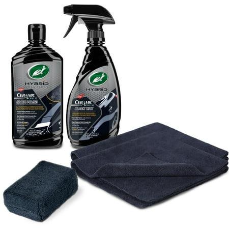 Turtle Wax Hybrid Solutions Ceramic Acrylic Black Polish & Wax Kit (5 pieces)