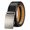 Black, variant on TRISJEM Men's Genuine Cowhide Leather Ratchet Belt with Automatic Buckle, 1.38" No-Hole Adjustable Big and Tall Dress Belt for Jeans, Chinos and Business Casual Wear, Black or Brown, Waist 33"-53"