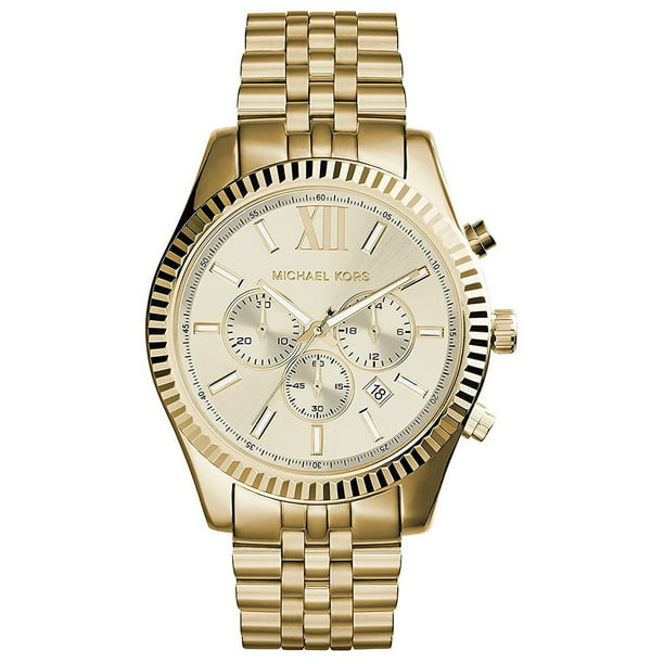 Michael Kors Men's Lexington Gold-Tone Chronograph Watch, MK8281 ...