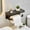 Black-BK-clearacne, variant on Amketima No Drill Bathroom Toilet Paper Holder with Shelf Acrylic Aluminum Wall Mounted 7.28 Inch for Tissue Roll Storage Phone Wipes